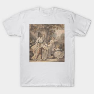 A Nurse with Three Children by Paul Sandby T-Shirt